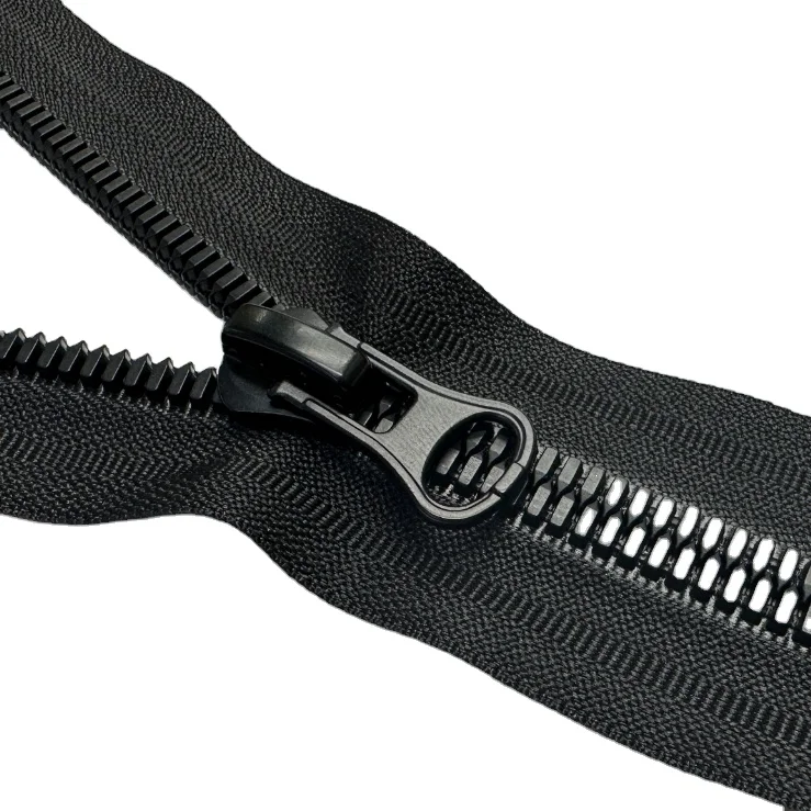 Wholesale Customized 8# Double Way Open Double Slider Plastic Zipper 2 way Resin Zipper For Clothes Two Way Separating Zipper