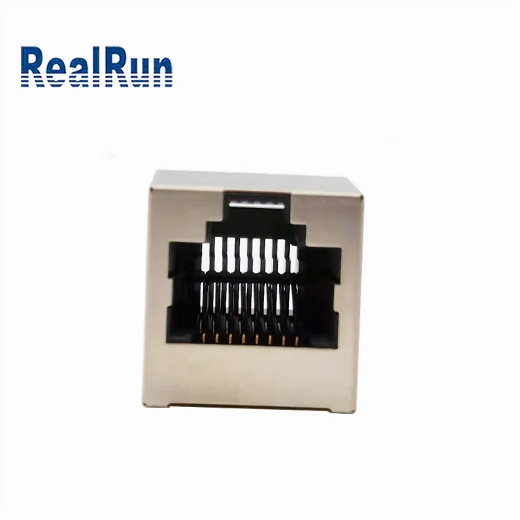 Гнездовой разъем Ethernet модульный прямой 8P8C DIP SMT RJ45