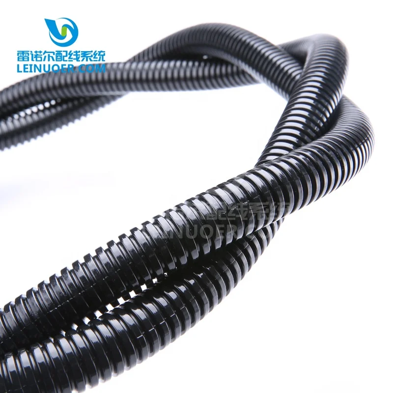 Factory Manufacturer of electrical Corrugated PA6 nylon PE PP flexible conduit tube pipe hose for cable wire protection