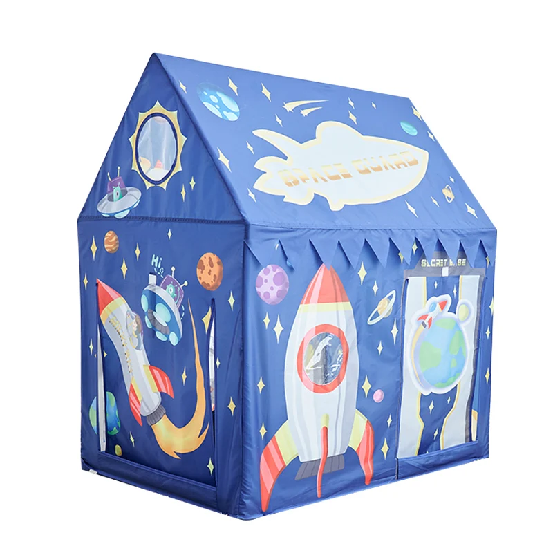 Universal Spaceship Pattern Princess Castle Play Tent Indoor Outdoor use with Carry Case