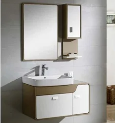 Simple design sanitary wash basin furniture bathroom modern wall mounted vanity from Chaozhou