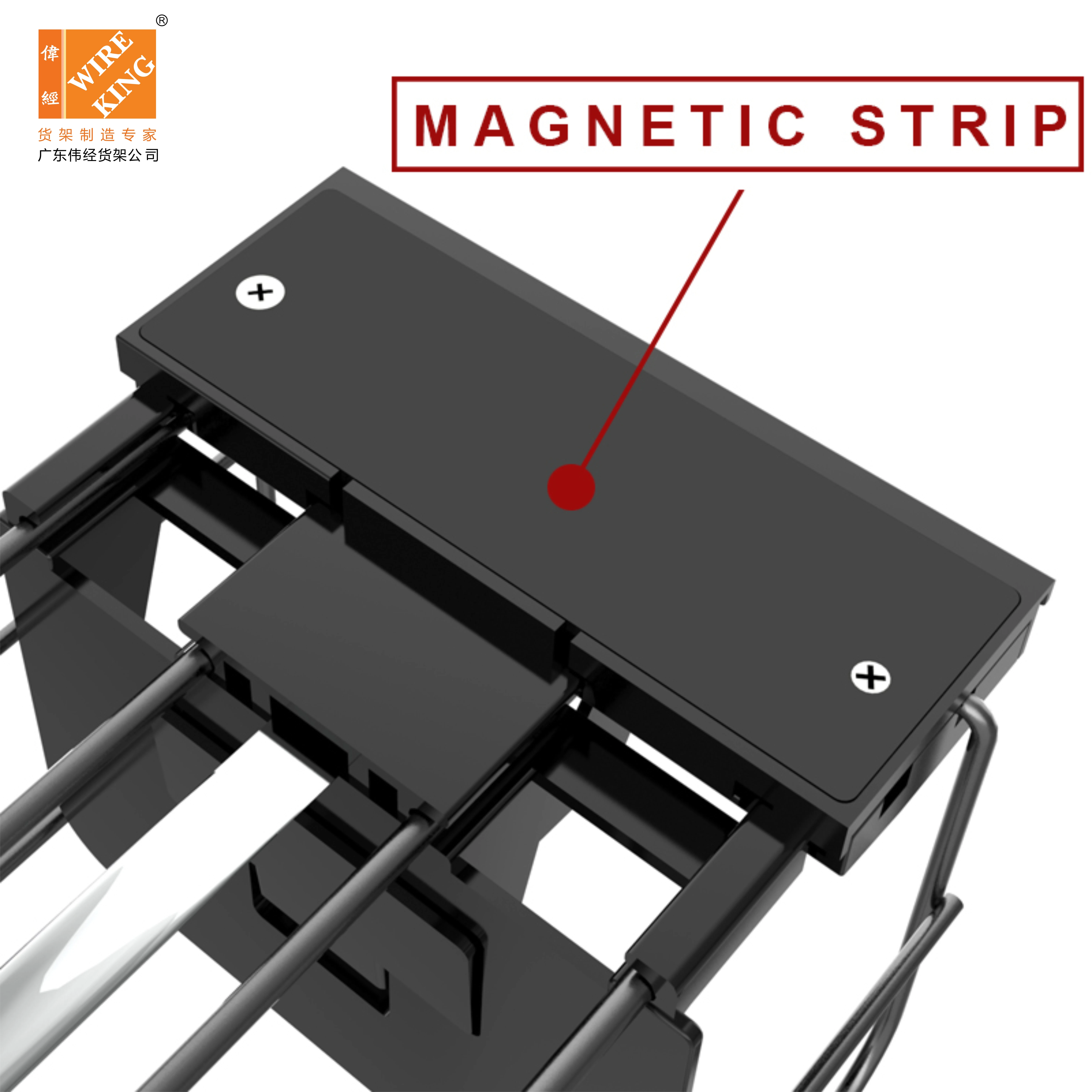 Metal Shelf Pusher System Beverage Box Chocolate Refrigerator Pusher Width Adjustable Drink Pusher