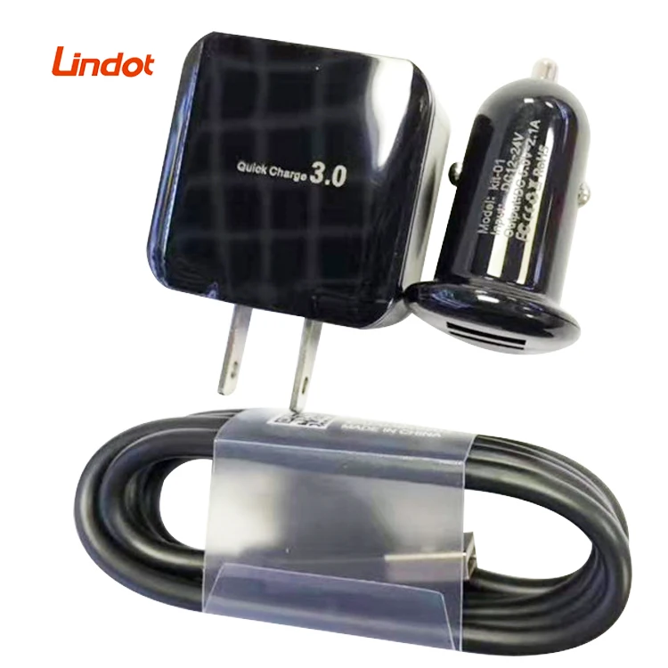 Amazon cell phone qc 3.0 adapter 18w fast charger for samsung wall charger with cable