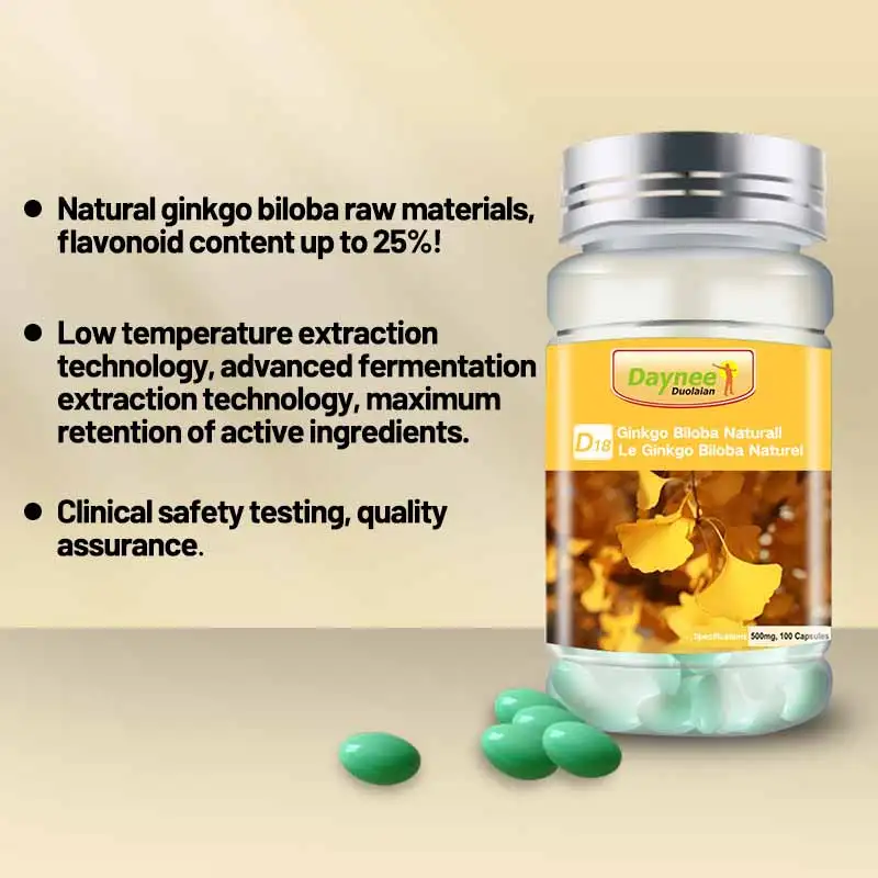 Winstown Gingko yellow essence pills Herb detox vessels Plant Extracts Ginkgo Biloba Capsules Ginkgo Biloba softgel capsulle