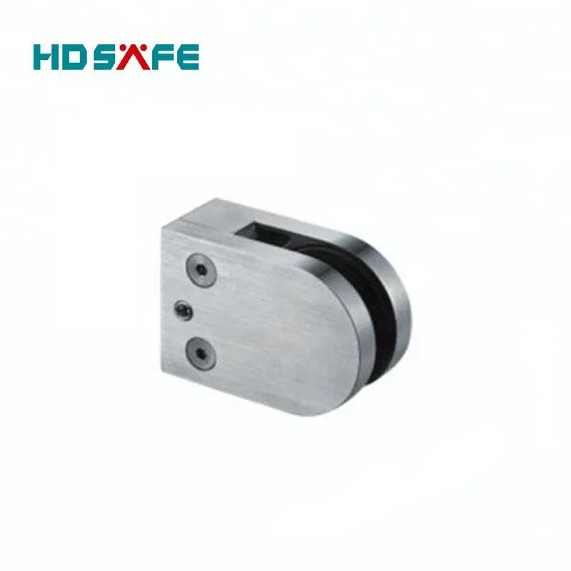 304/316 stainless steel clamp for 8/10mm tempered glass balustrade handrail pillar clamp fitting glass stair railing clamp