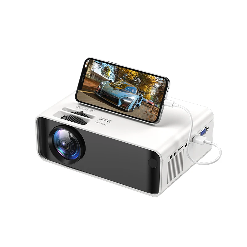 Amazon Hot Selling 6000 High Lumens Native 720p Full Hd Led Lcd Home Theater Projector