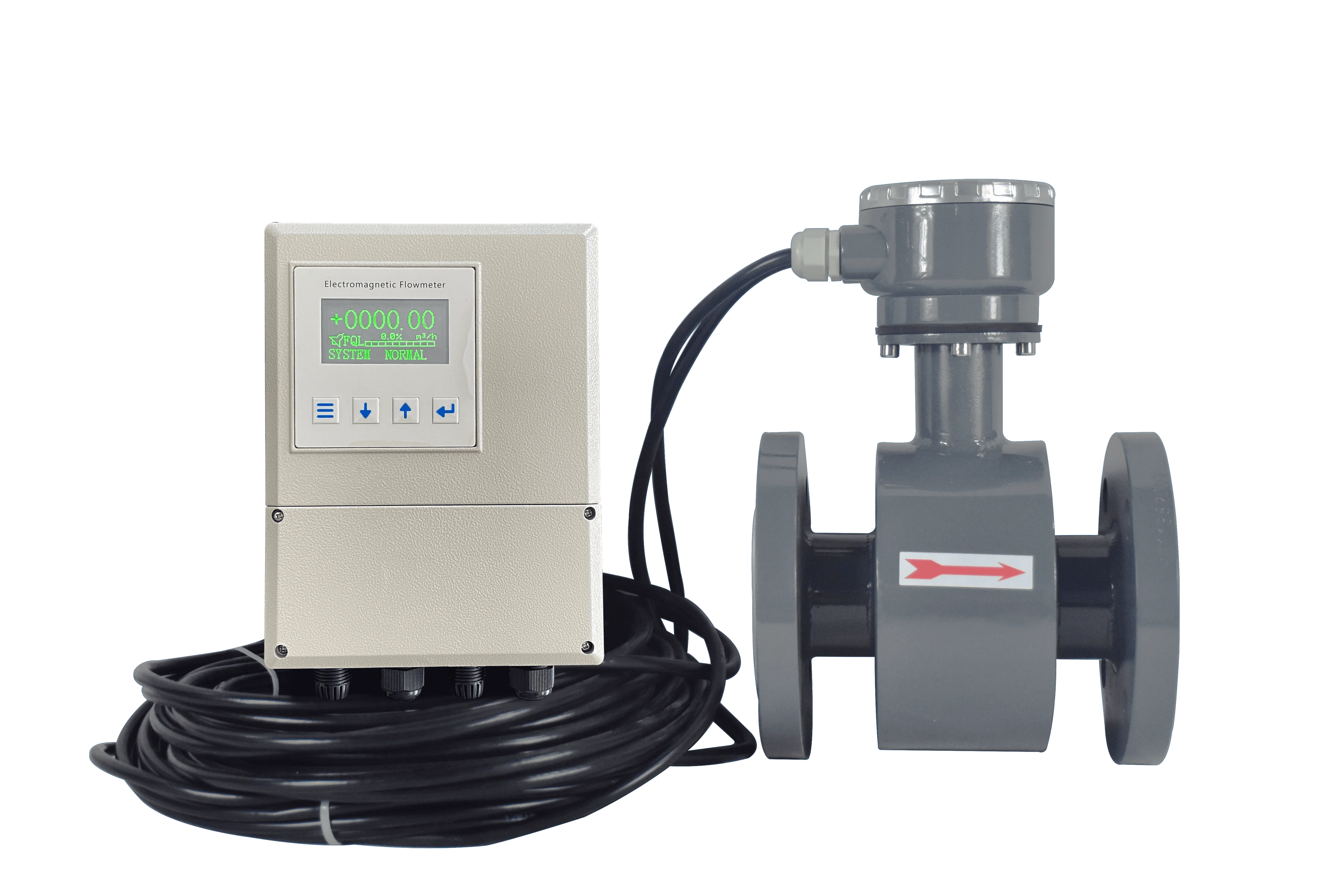 flanged gsm lime slurry flow meter of water empty pipe alarm output electromagnetic flowmeter