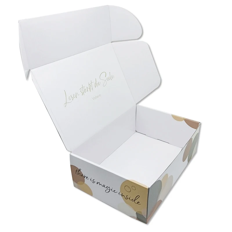 Custom logo bubble sticker cartoon pictures self design hot stamping gold foiling glossy matt corrugated box