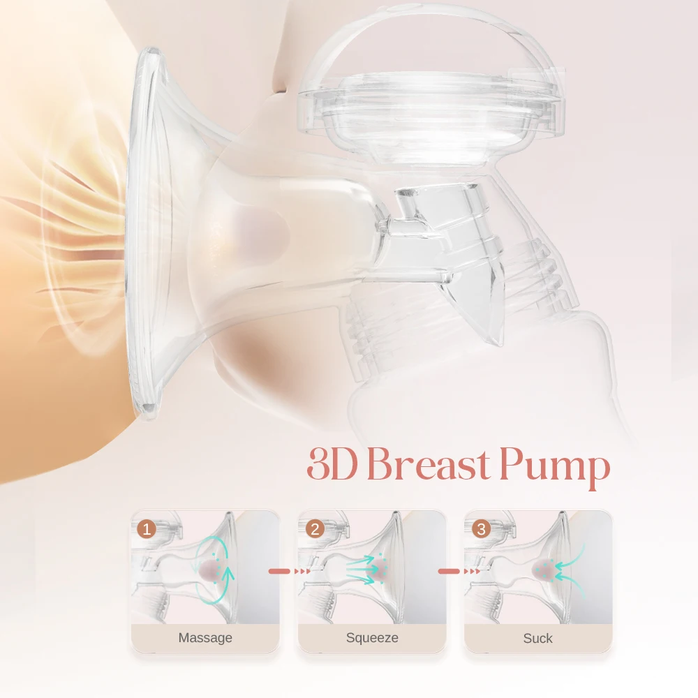 Factory Custom Single Breast Pump Equipment Electric Breast Milk Extractor Breast Machine Vacuum Pump with LCD Screen