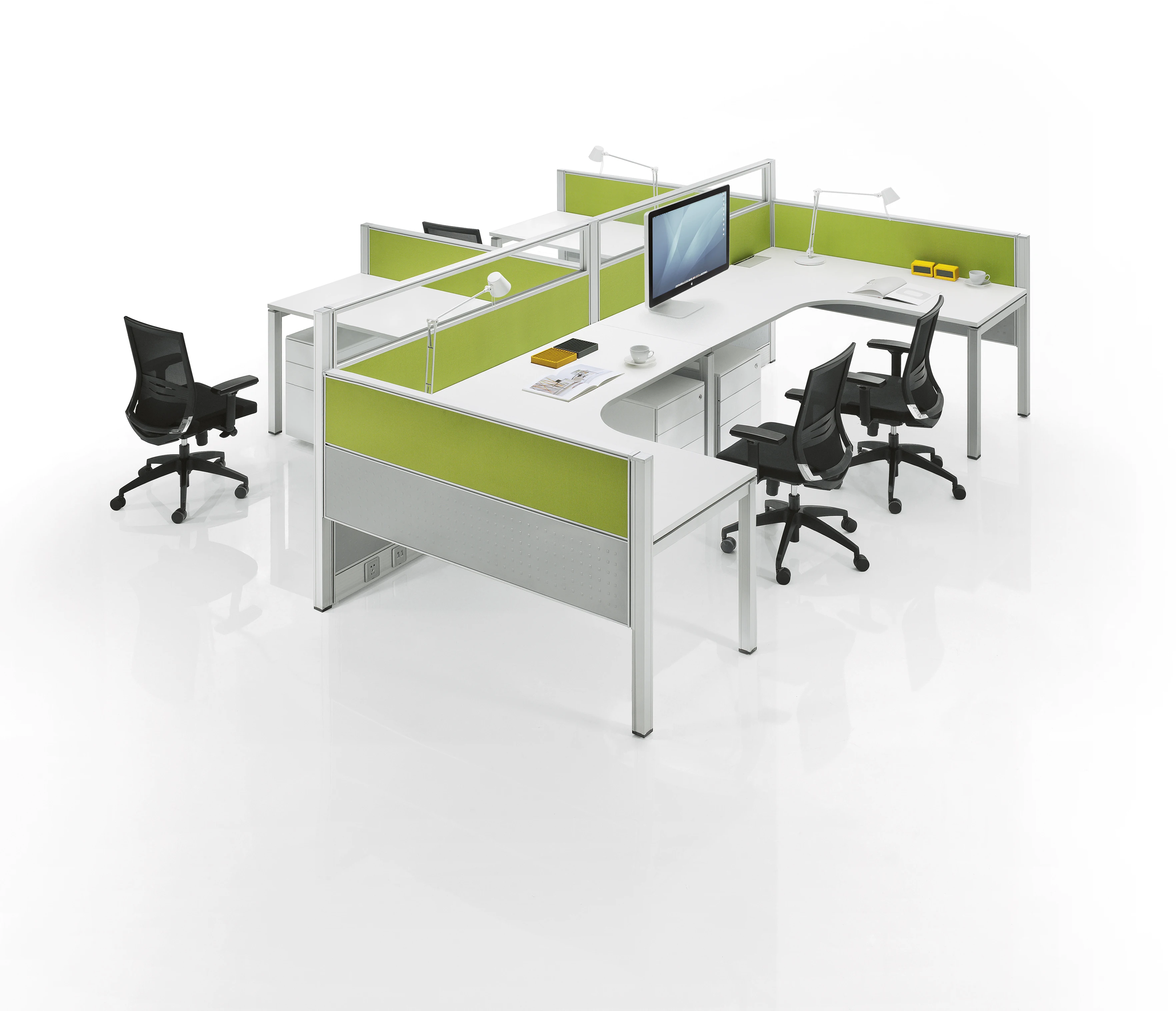 2024 Movable Studio Modular Manufacturer Desk Computer Office Partition Workstation Cubicles