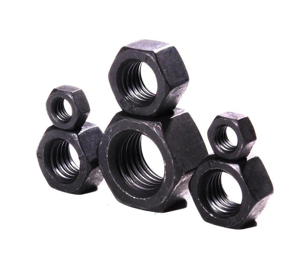 Wholesale price DIN934 metric hex nut black M10 M8 M12