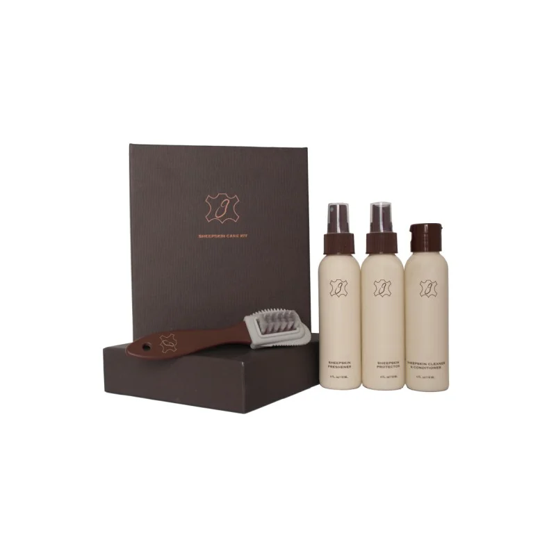 Geao sheepskin care kit with pump bottle for the the sheepskin shoes
