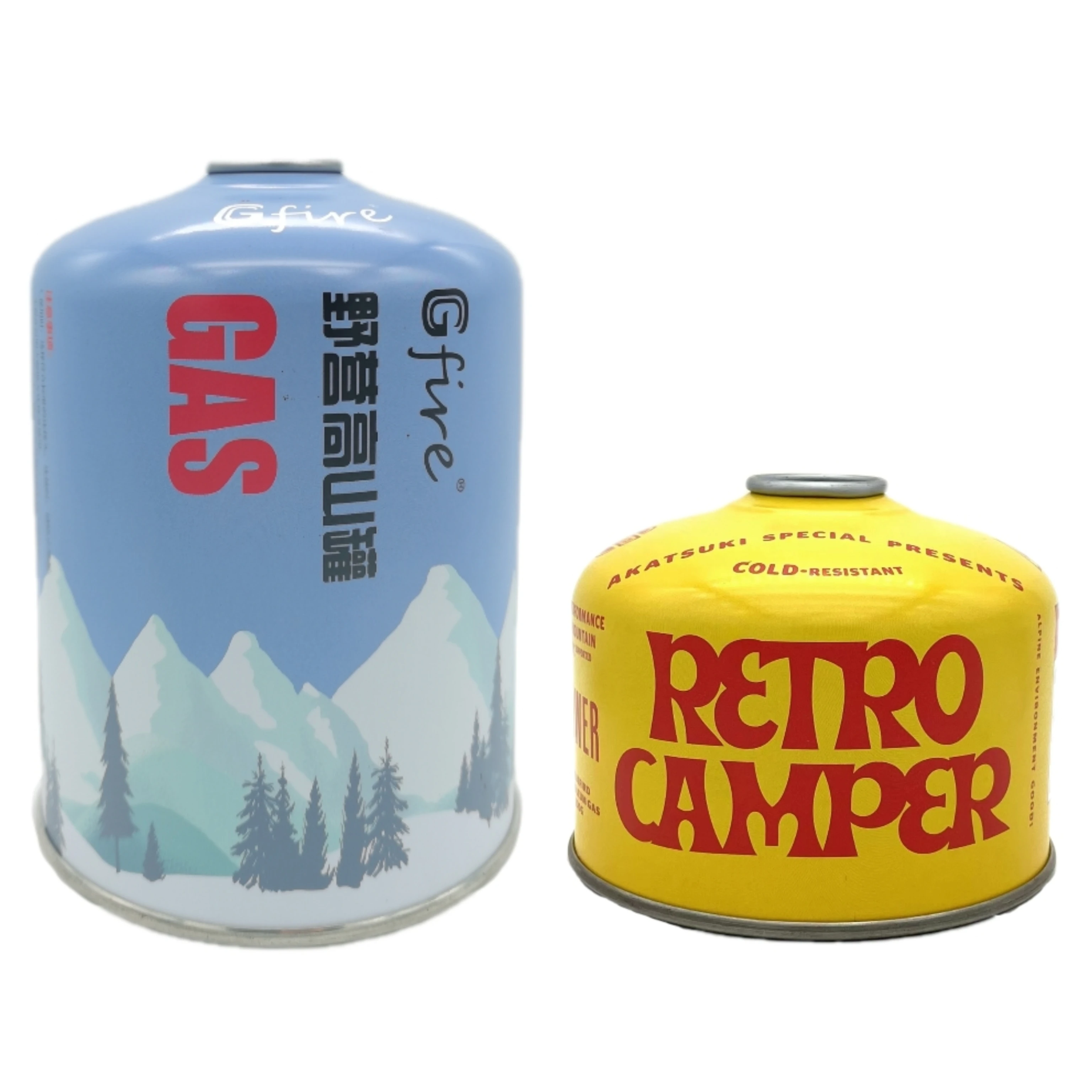 Korean camping butane propane mixed gas cartridge with screw valve