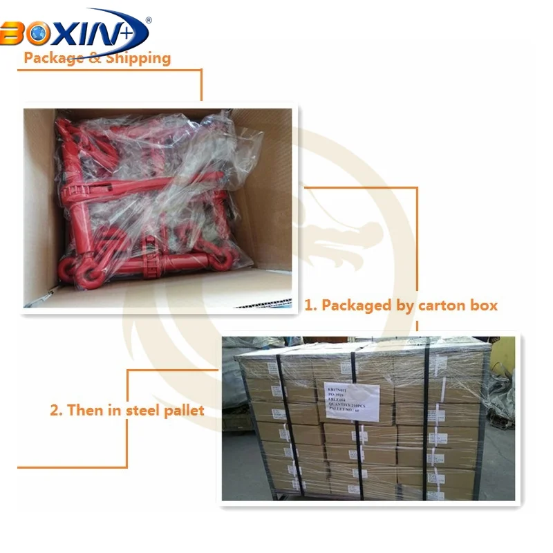 G70 Heavy Duty Forged Steel Ratchet Type Load Binder for Transport Chains