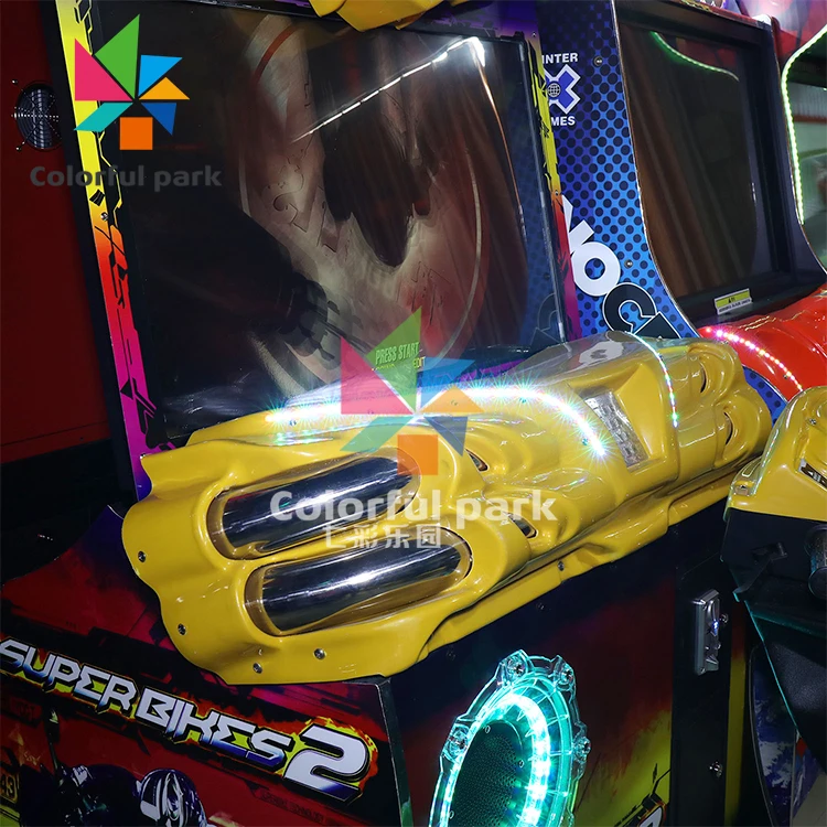 Colorful Park car simulator game machine racing car racing game machine motorcycle arcade