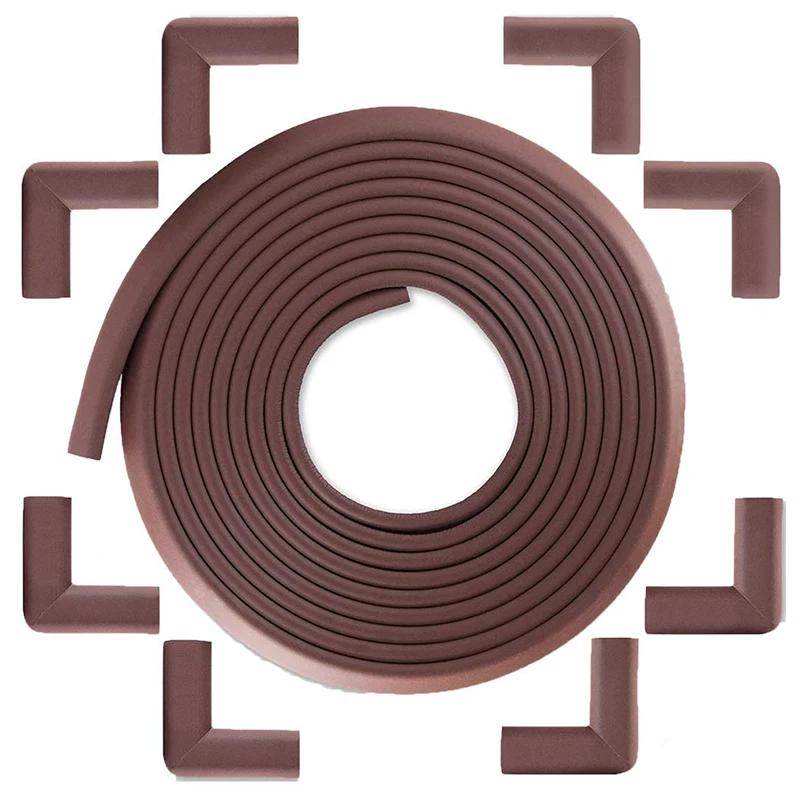 Children mini type plastic baby safety corner table edge protector strip set