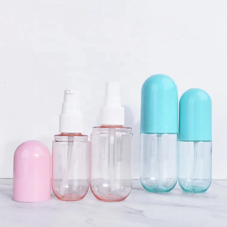 40ml 60ml 100ml 120ml 150ml Macaron Pill Shaped Spray Bottle Packaging