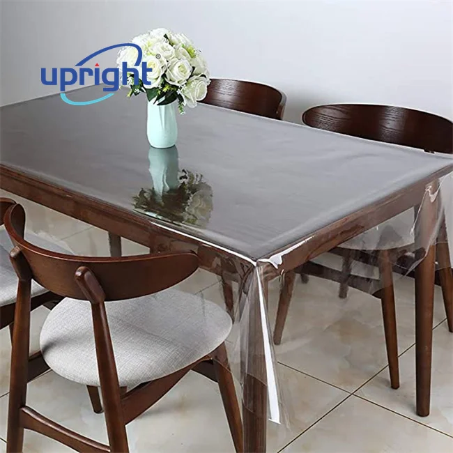 Upright 1mm calender and laminated clear vinyl soft glass pvc film for table cloth and jelly bags