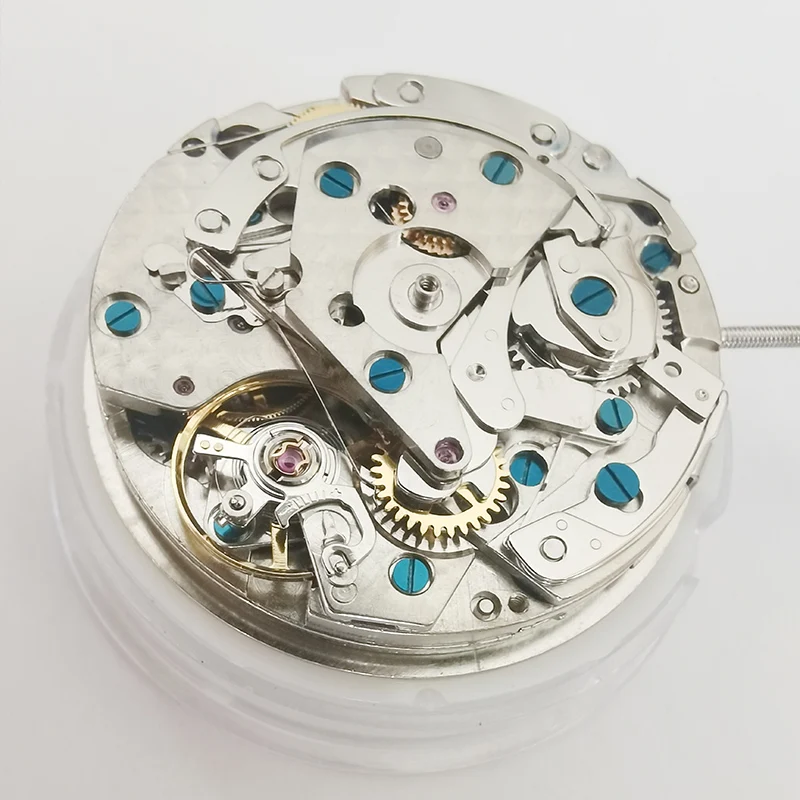 Simple Design Watch Accessories China Clone 7750 Movement Single Calendar Six Hand 6/ 9/ 12 Small Hand Three Character Calendar