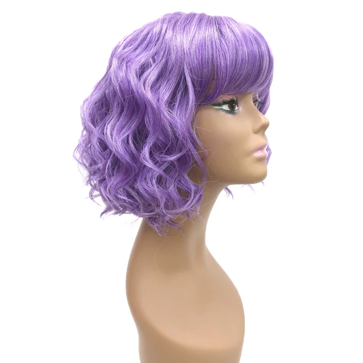 Novelties Vendor Soft Short Gypsy Curl Wig Heat Resistant Future Premium Synthetic Hair Deep Wave Wigs