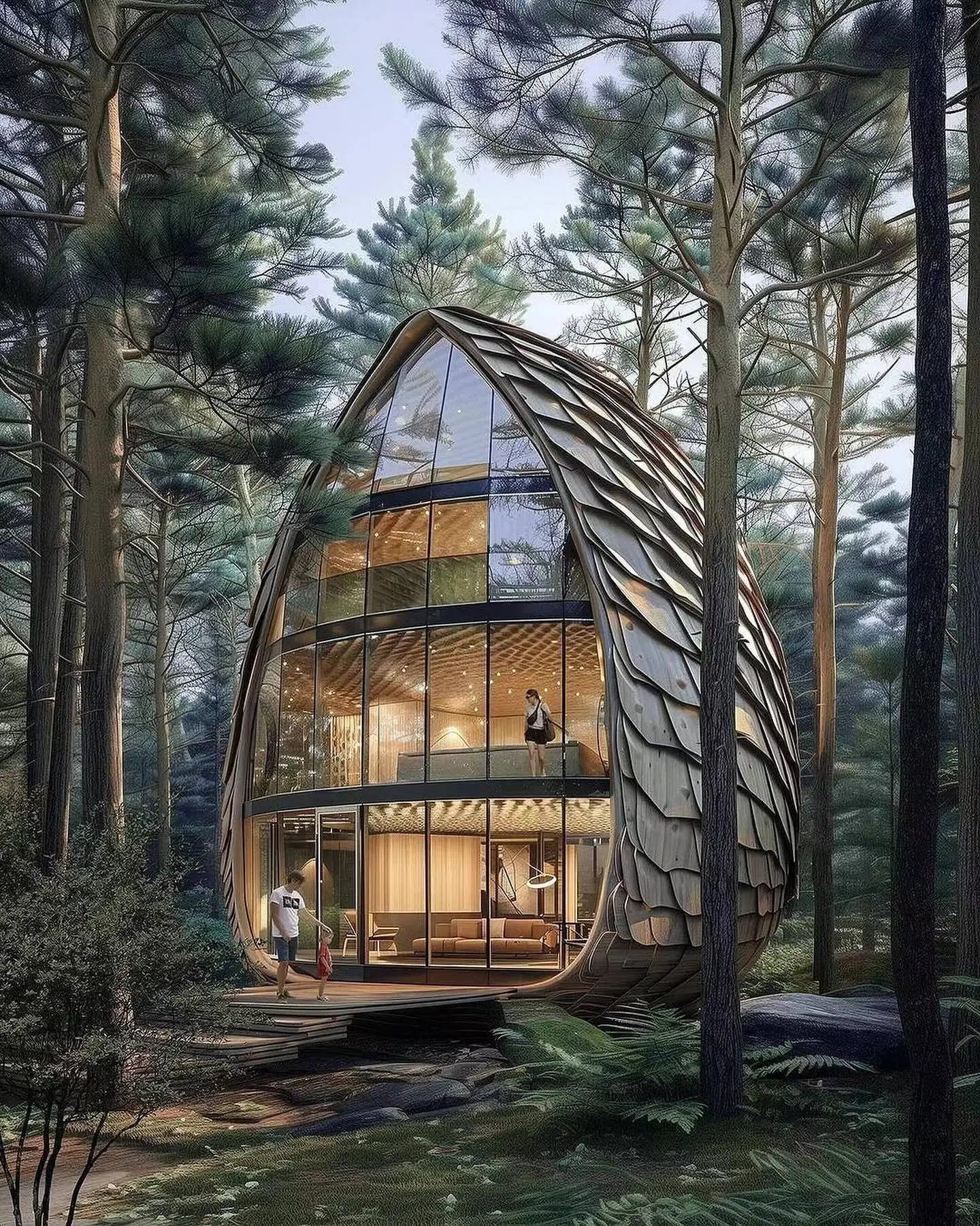 Custom Creative Seeds Wooden House Ins Portable Tiny Hotels Tree House