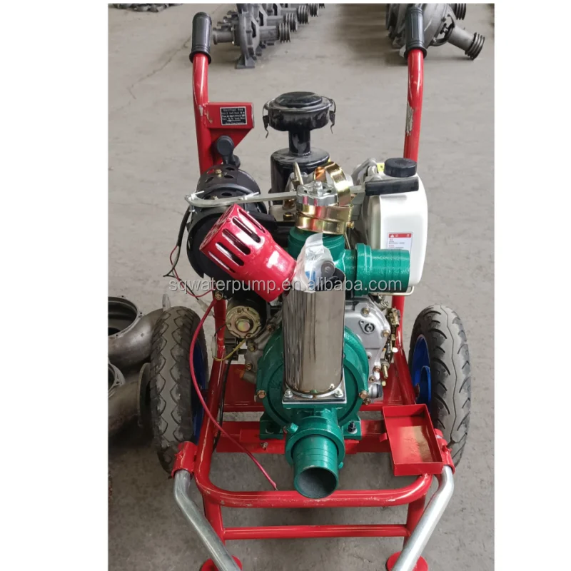 12HP Air-cooled diesel pump with 3 inch Double impeller high pressure irrigation water pump