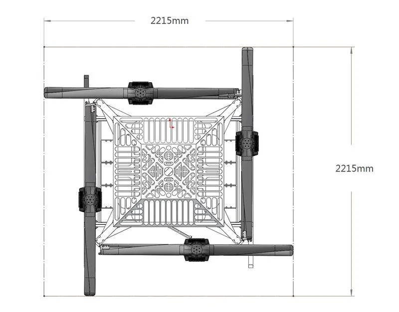 Pure electric cargo payload drone heavy lifting 80kg drone propeller