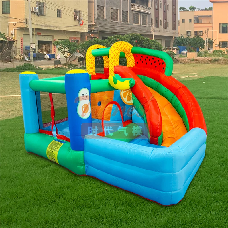 Backyard Inflatable Bouncy Castle Water Slide With Pool
