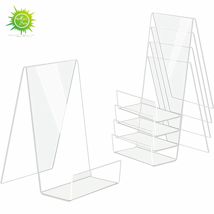 Clear Acrylic Easel Book Stand Tablet Holder for Display Recipe Brochure Phone Ipad Notebooks