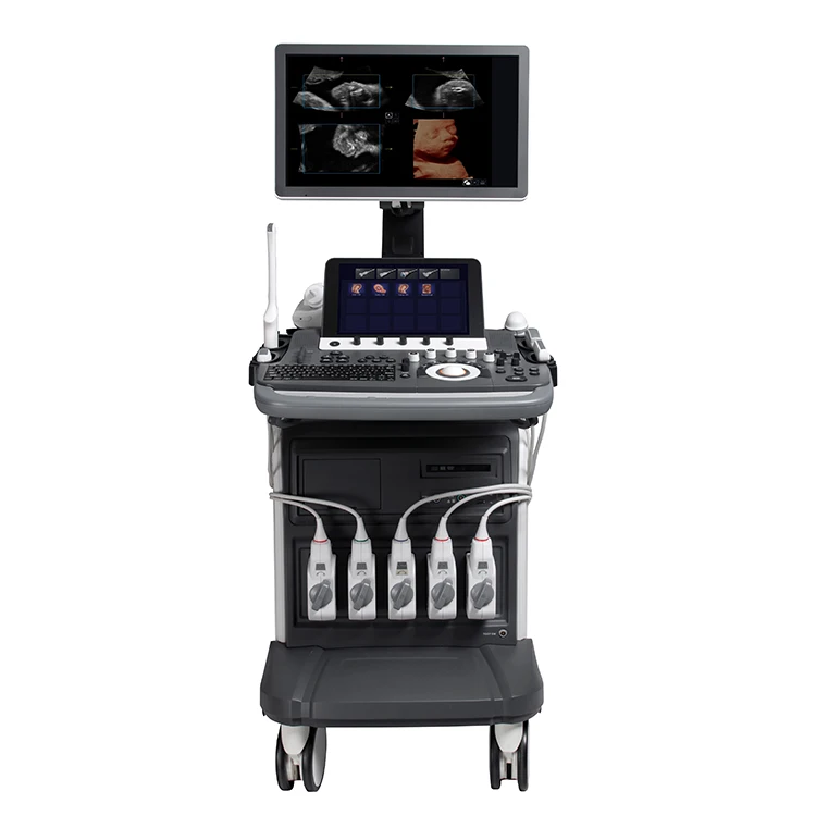 Sonoscape S50 Elite 4D Trolley Medical Ultrasound Equipment Color Doppler