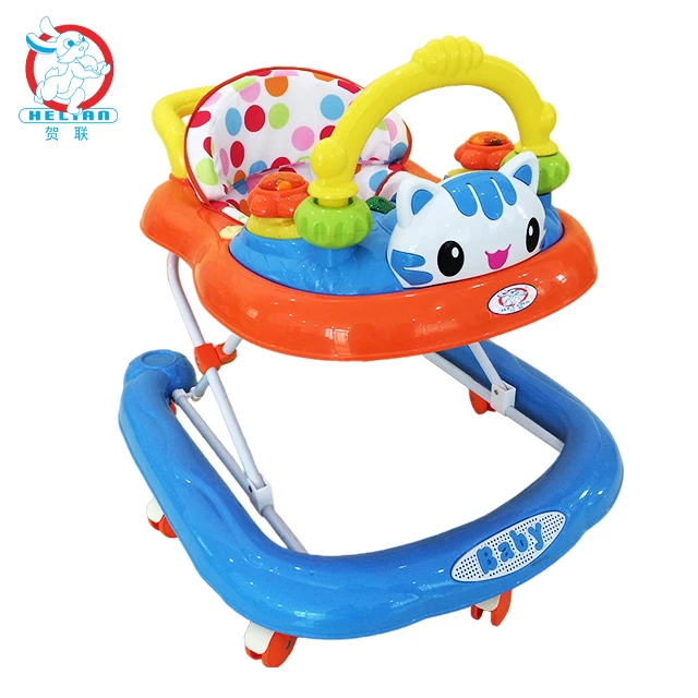 New Plastic baby walkers Music Lighting Multifunctional Toddler Chair 4 in 1 baby walker With Wheels