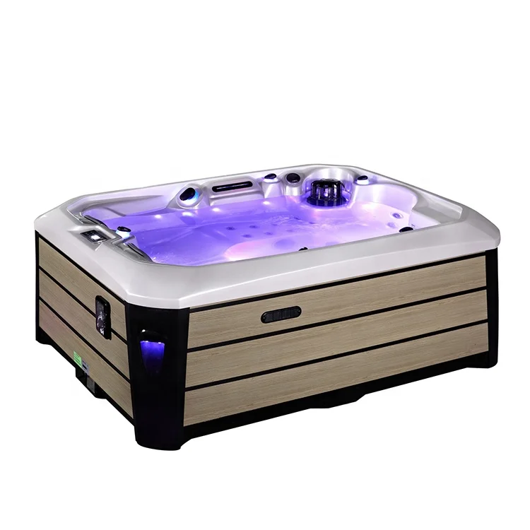Sunrans whirlpool massage outdoor 3 person balboa mini hot tub spa