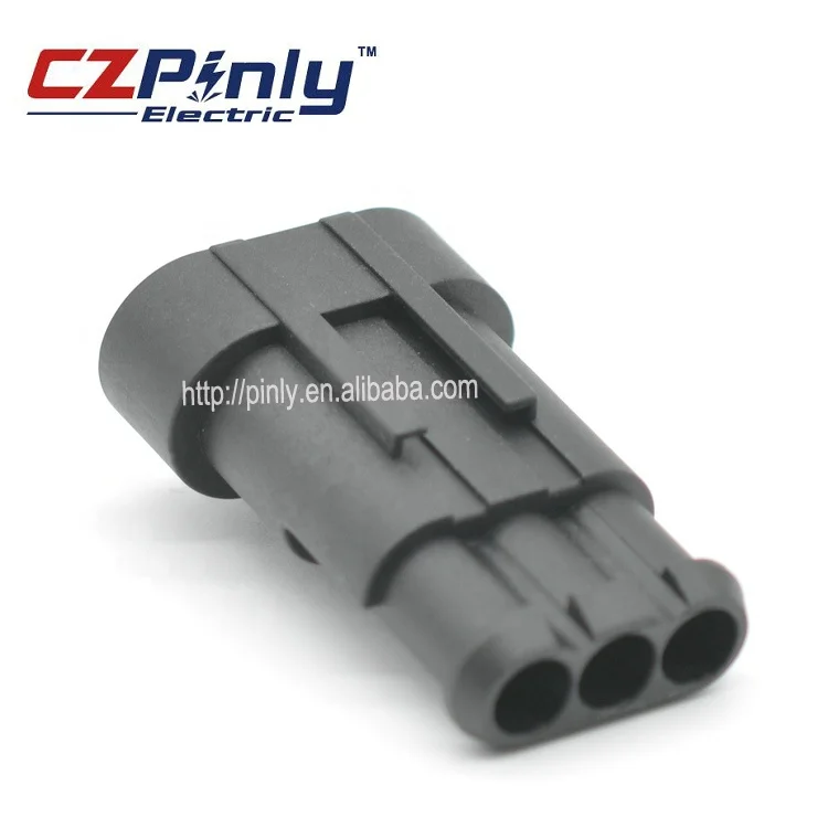 282105-1 3 Pin Male Tyco Amp Ducati Wheel-Speed pa66 Pa66 Gf30 auto Sensor Connector