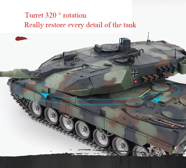 Профессиональный металлический Танк 3889-1pro немецкий леопард 2 A6 RC основной боевой танк 4 г 1/16 HengLong Rc модель танка