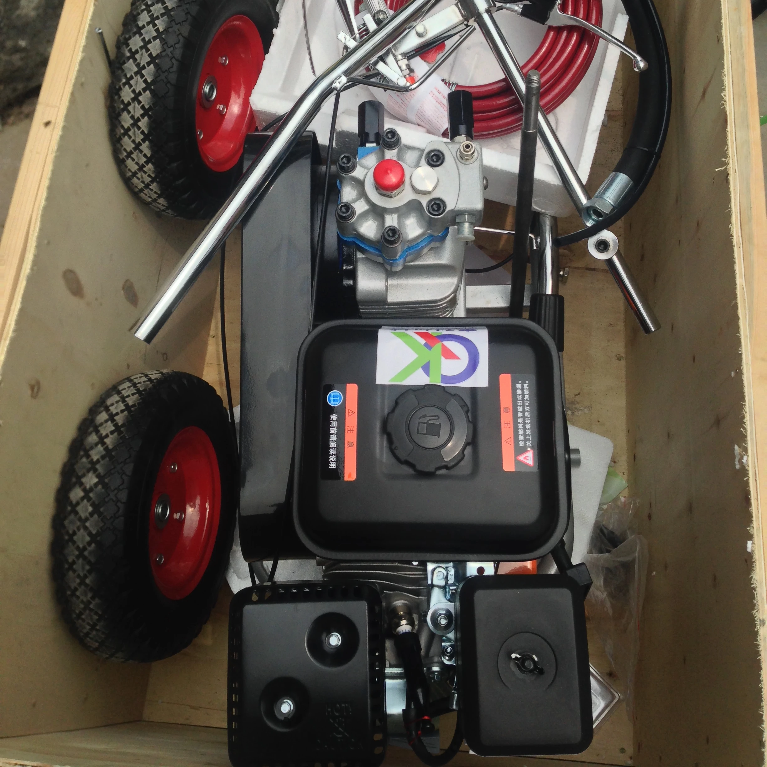 Made in china hand push type cold spraying marking machine, road marking 0n sale