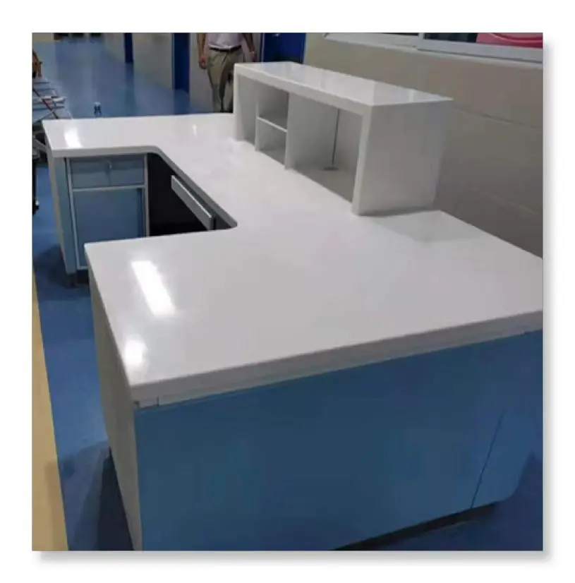 Hospital furniture customize reception work table medical furniture laboratory furniture front desk table nurse desk