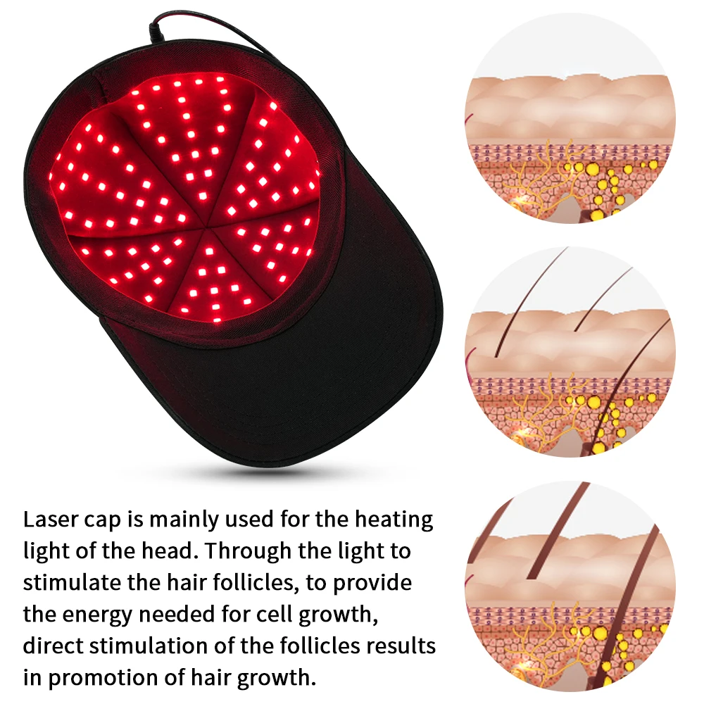 New Arrival Hair Growth Device 660nm 850nm 940nm LED Hair Regrowth Hair Restoration Red Light Therapy Hat