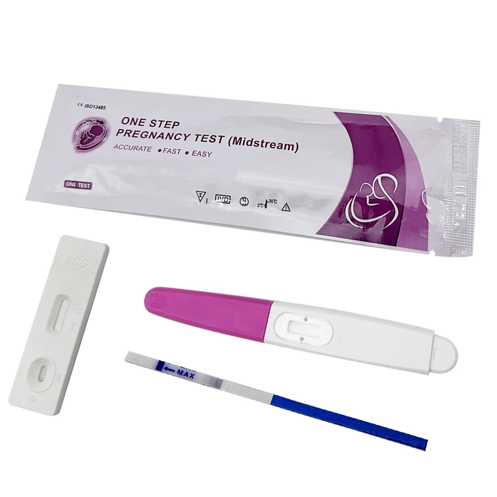 Midstream pregnancy test hcg urine rapid test device disposable hcg strips rapid test kits