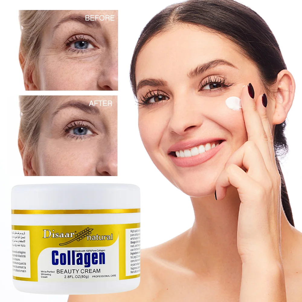 Disaar Natural Collagen Face Cream Anti Aging Wrinkle Cream Skin Whitening Moisturizing Facial Care Cream Beauty Products