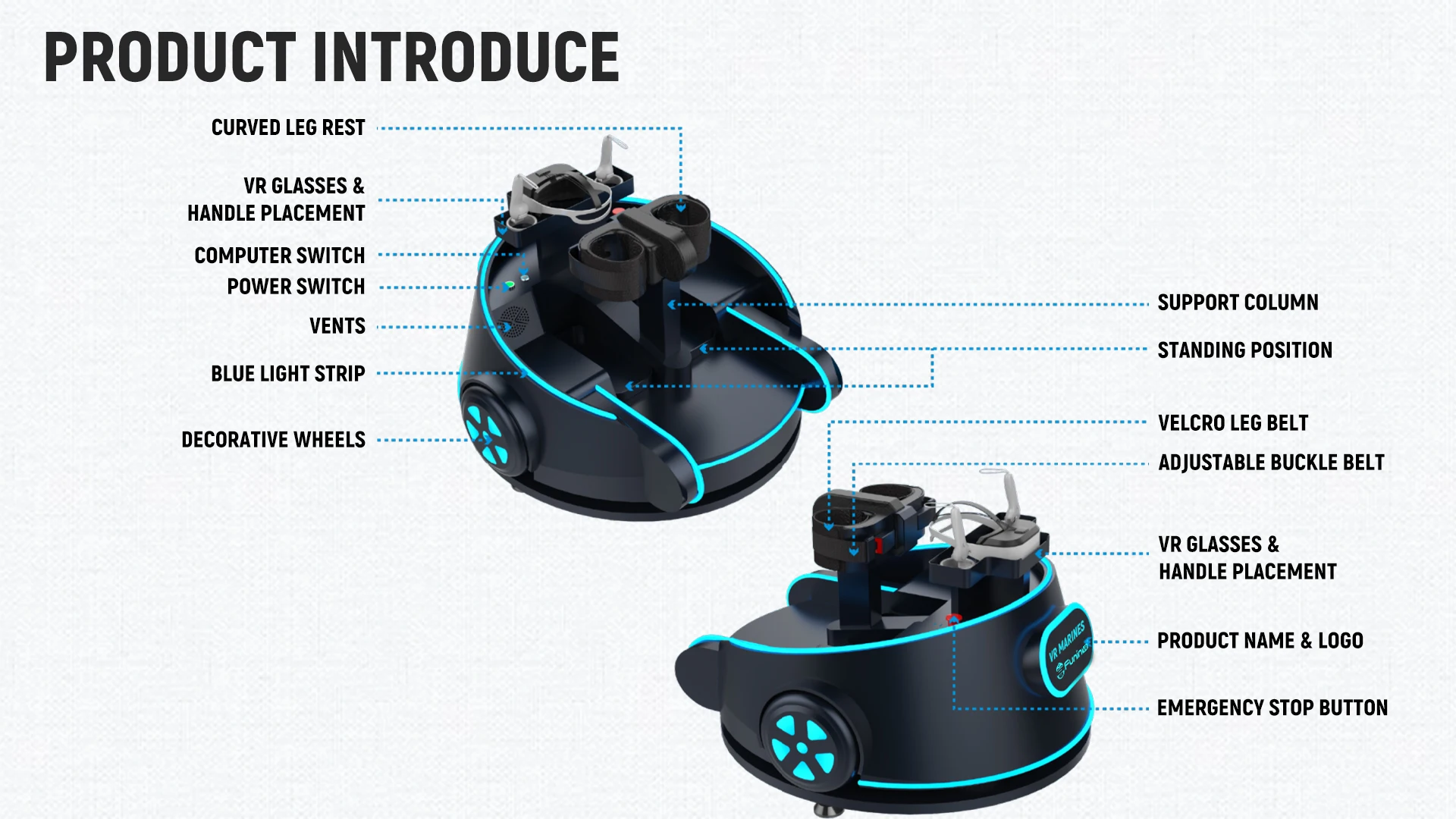 Virtual Reality Simulator Vr Game Vr Arcade Equipment 360 Degree Rotation Kat Walk Vr