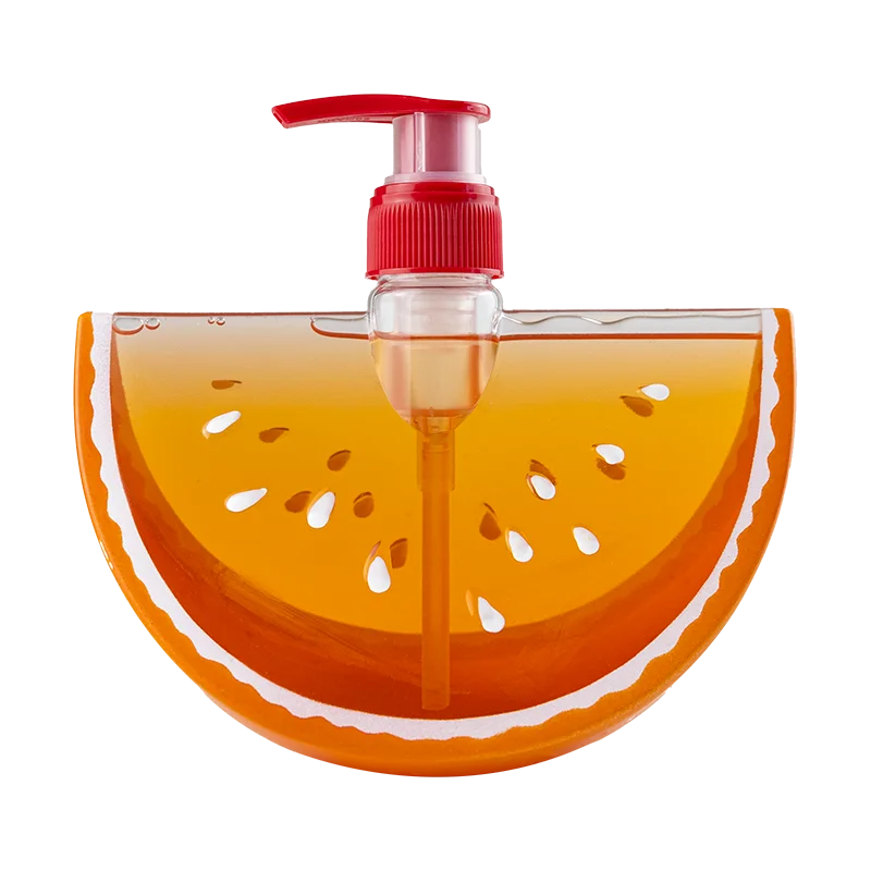 Fruit bottle 350ml watermelon shaped hand liquid soap several colors for choose customized designs