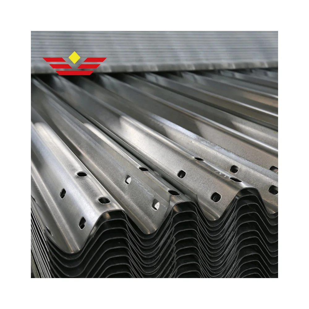 Guard Rail For Highway Road Construction China Factory Hot Sale Galvanized Steel W-Beam Roadway Highway Crash Barriers