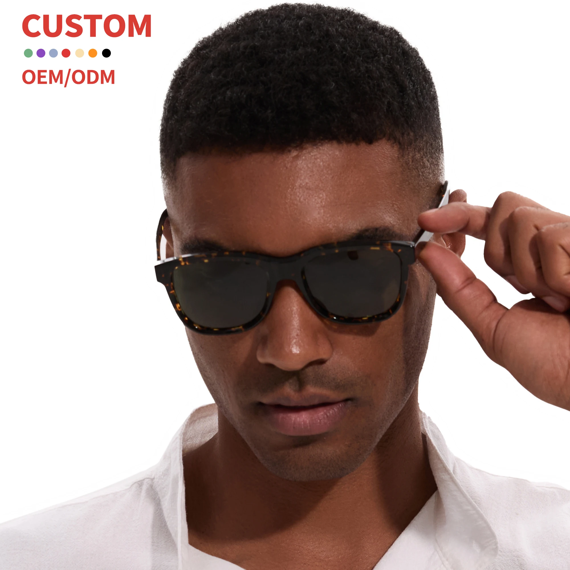 lentes de sol UV400 polarized oem grey lens classic designer retro vintage acetate high quality sunglasses men