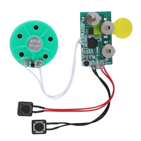 2024 Hot Selling Music Audio Voice Recording Module Recordable Sound Chip for Greeting gift box plush toy customized customized