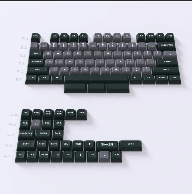 SIKAKEYB oem space manufacturer color gaming blue 64 84 60% doubleshot PBT Material Keycap Mechanical Keyboard Keycaps