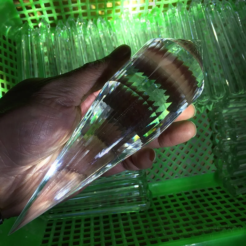 72 sided piezoelectric quartz Crystal Vogel clear piezoquartz generator wands