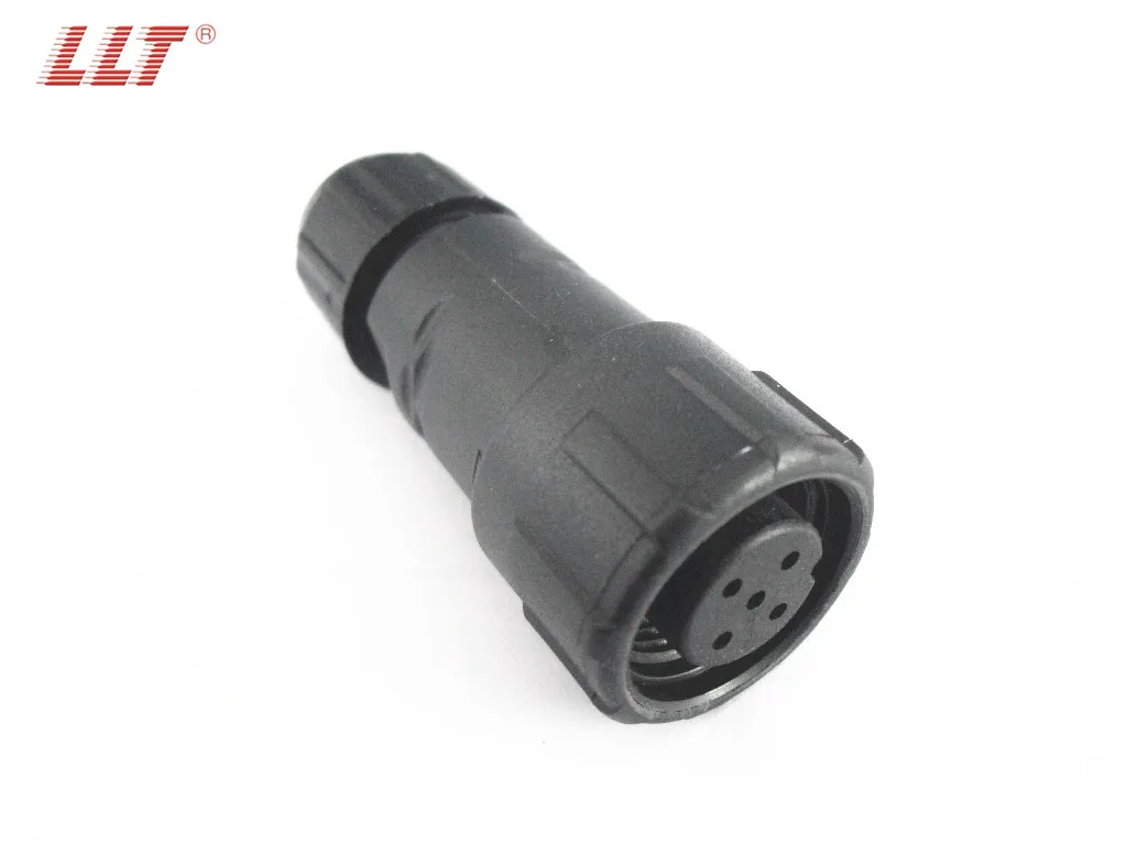 M14 waterproof electric connector 5 pins thread lock assemble male female plug