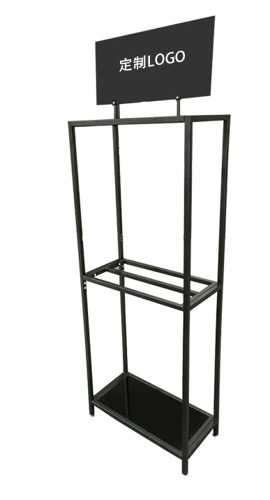 Custom Design Counter Top Extension Stand Hair Product Shop Lockable Metal Wire Wig Hair Extension Display Rack Stand