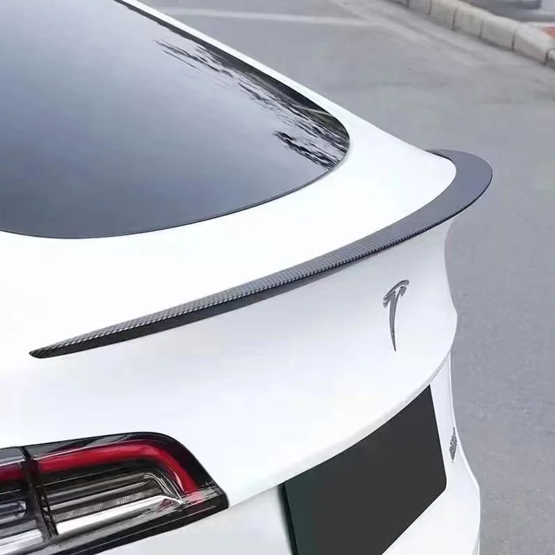Автомобильный спойлер из углеродного волокна для tesla Model S 3 X Y, задний бампер, спойлер 2017 +
