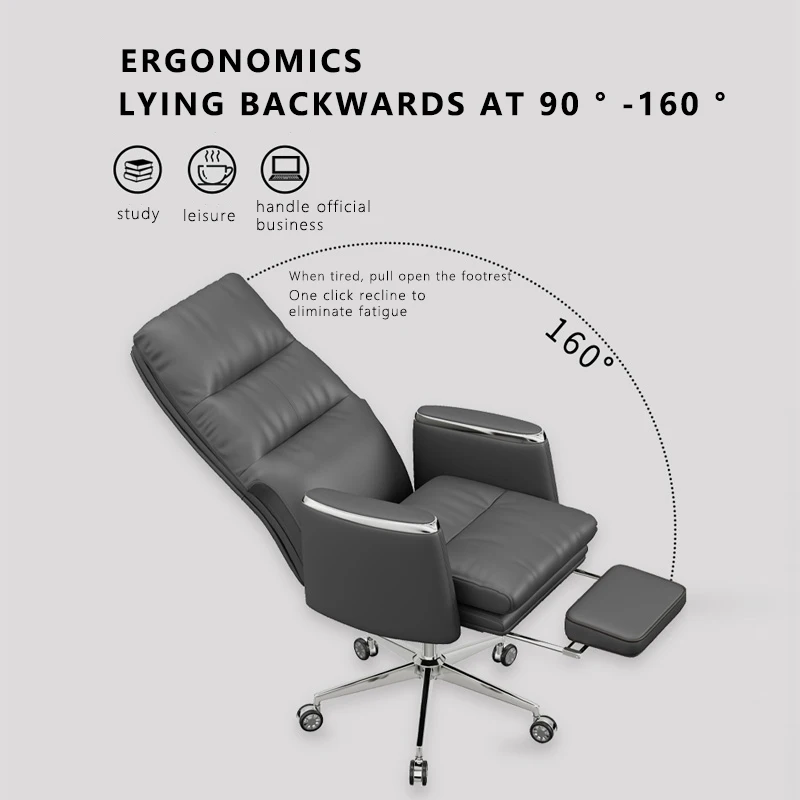 Furniture Computer Designer Swivel Recline High Quality Synthetic Leather Office Chair Best Comfortable Executive Boss Chair